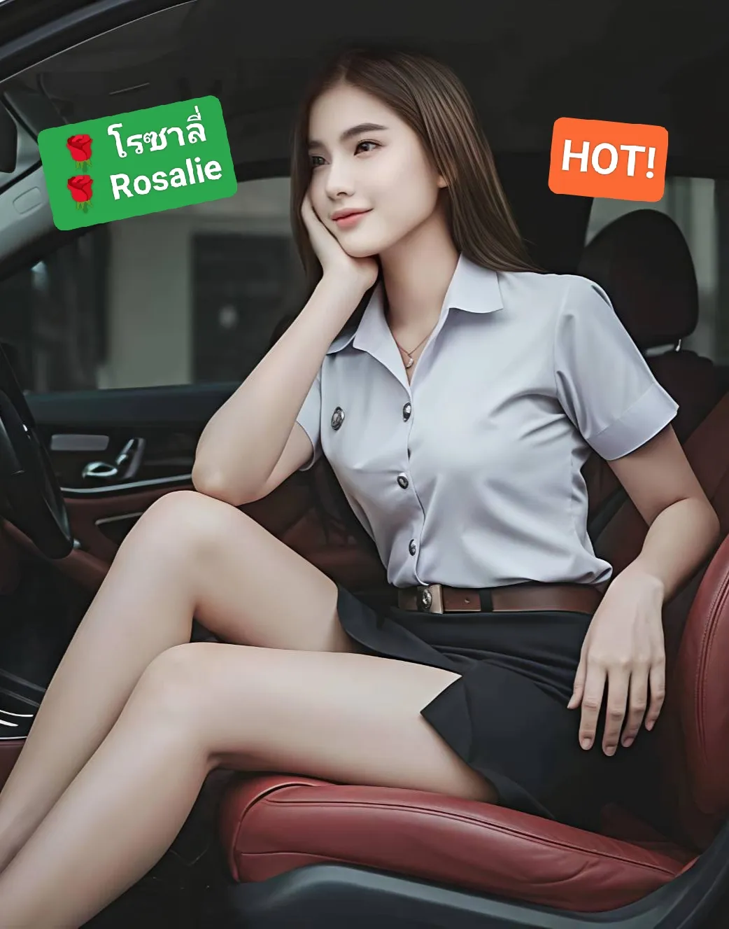 🌹โรซาลี่ Rosalie🌹💕BNK88💕💥Hot!💥🔥สวยขาวออร่าหุ่นนางแบบ Stunning Model Figure🔥 ไซด์ไลน์ กรุงเทพมหานคร เขตบางนา